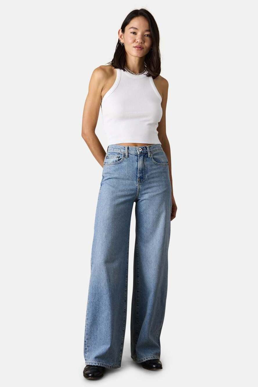NSF Clothing Delta High Rise Ultra Wide Leg Jeans Size 26 | Y2K Revival